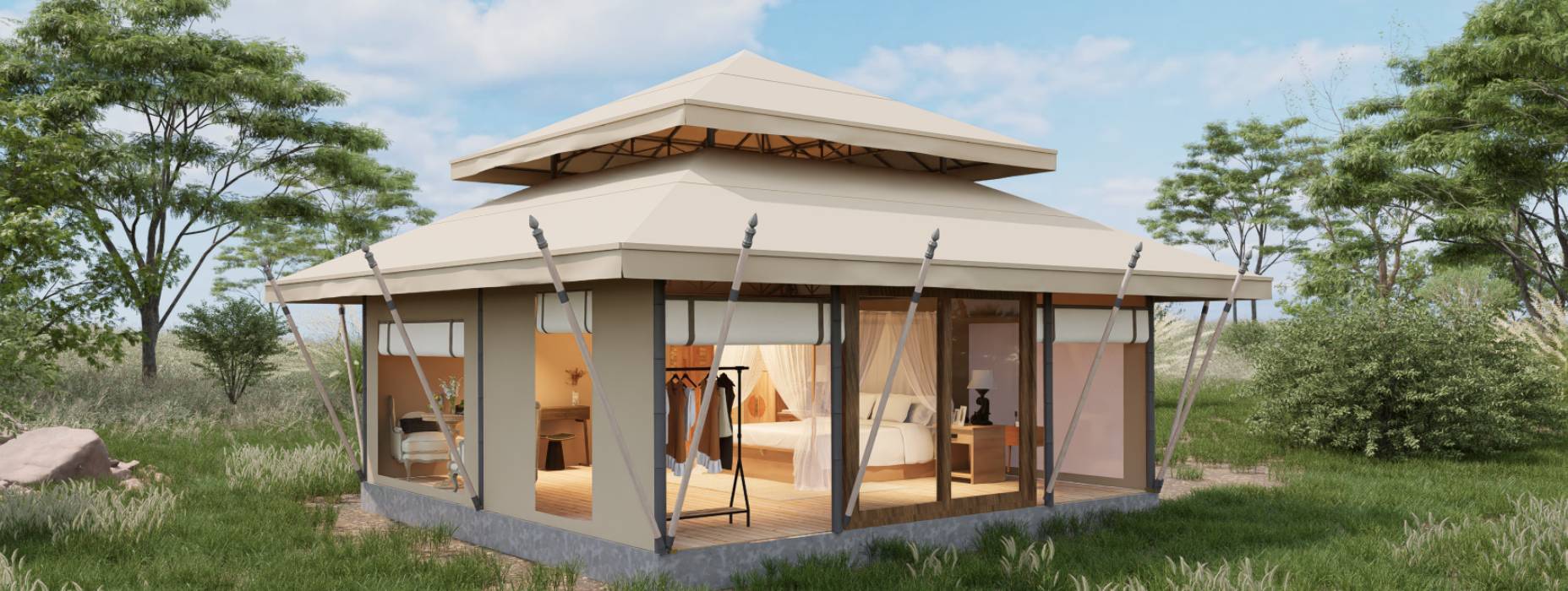 青白江区户外野奢帐篷